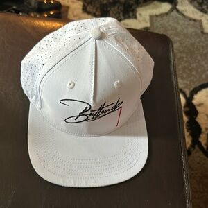 Modern cool young man’s white SnapBack hat